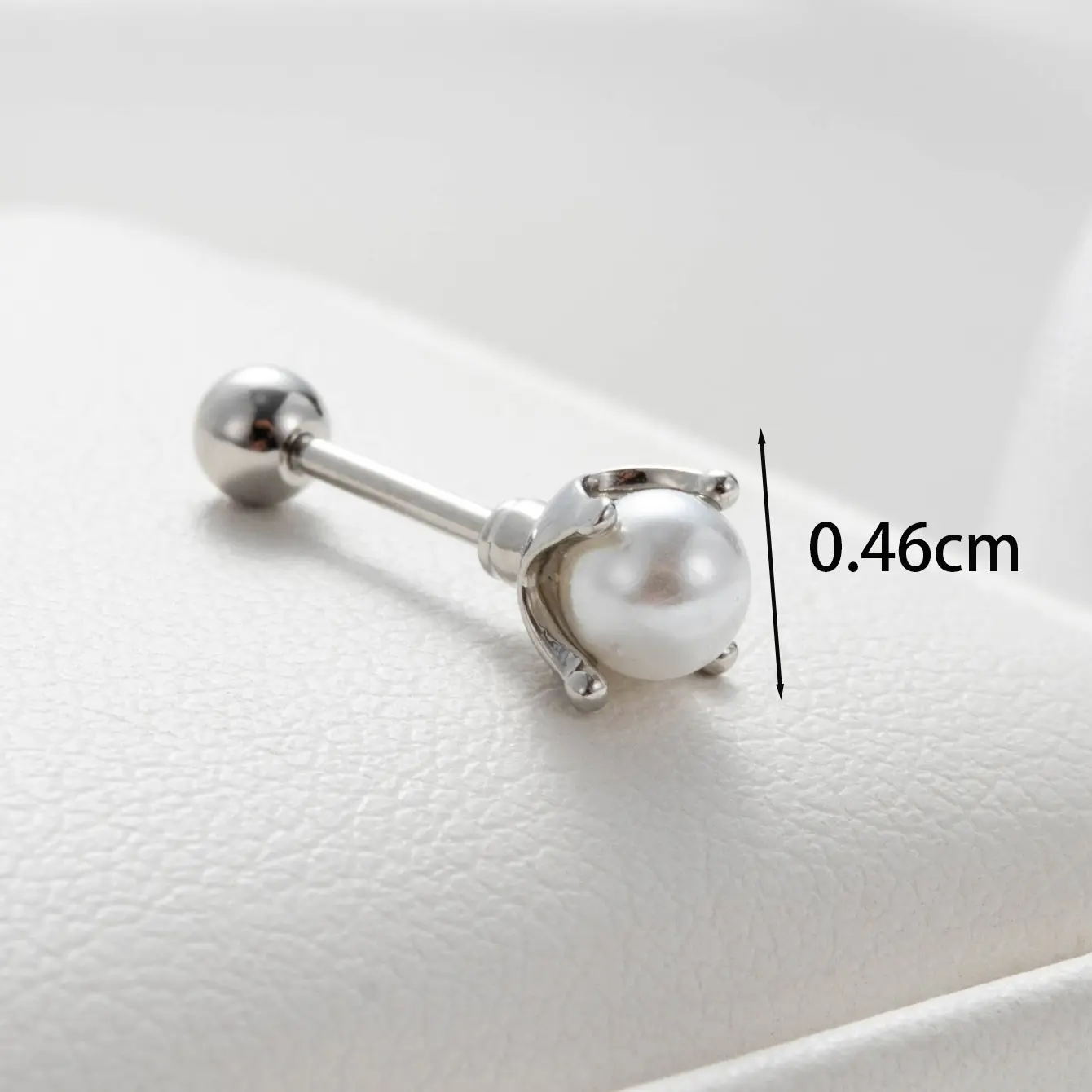 1 Piece Simple Series  Titanium Steel   Gold Color  Women's Stud Earrings h5 